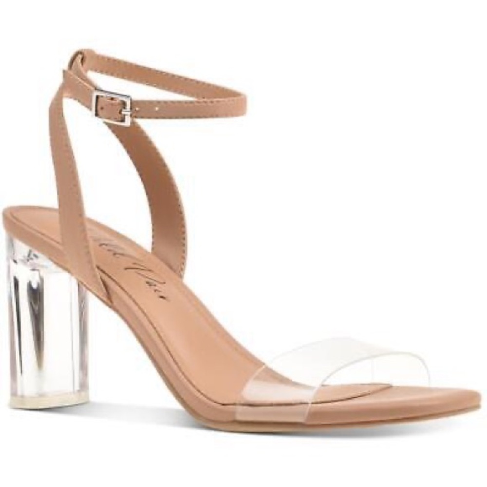 Wild Pair Zainey Womens Faux Leather Dress Ankle Strap